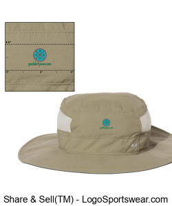 Embroidered Pedals4Paws Columbia Bora Bora Booney Hat Design Zoom